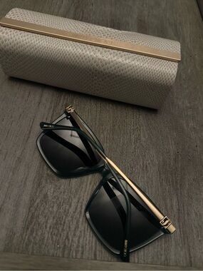 Jimmy Choo Black and Gold Toiletry Pouch